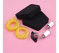 Qklyxr Air Fuel Filter Line Hose Primer Bulb Kit,for Poulan, Cranftsman 1900 1950 1975 2025 2050 2055 2075 2150 Chainsaw Spare Tool Part 530037793, 530095646, 188-513 Chainsaw Fuel Hose