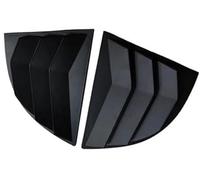 Qklyxr Car Rear Louver Trim Sticker, for Civic, for Sedan 8th 2006-2010 Window Side Shutter Cover Vent Scoop ABS Carbon Fiber Style Car Louver Cover(BLACK Matte Black)