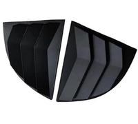 Qklyxr Car Rear Louver Window Cover Sticker, for Civic, Sedan 8th 2006-2010 Trim Vent Scoop ABS Carbon Fiber Style Side Shutter Car Louver Cover(BLACK Matte Black)