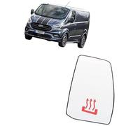 Qklyxr car side viewing glass Right Driver Side Upper Heated Wing Mirror Glass, for Ford, for Transit Custom Replacement, for BK21-17K740-BB 1766583 1766584, for 2012