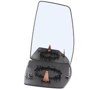 Qklyxr car side viewing glass Upper Wing Door Mirror Glass Heated Convex, for Ford, for Transit Custom Van 2012-2024 Drivers Side Right Hand Uk Replacement