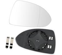 Qklyxr car side viewing glass Wing Mirror Glass Right Side Heated Replacement, for Vauxhall, for Corsa D 2006-2014 E 2014-2020 Mk3 06-14, for Mk4 14-Onwards, for Van 06(BLACK Right)