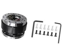 Qklyxr car steering mounting hub Car Tuning Steering Wheel Quick Release Hub Adapter Snap off Boss Kit Auto Accessories(Black)