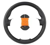 Qklyxr Car Steering Wheel Cover, for Civic, S2000, for Acura, for RSX Type-S 2005 Auto Artificial Leather Steering Wrap Steering Wheel Cover(BLACK Orange)