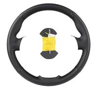 Qklyxr Car Steering Wheel Cover, for NISSAN, for Almera N16, for X-TRAIL, for T30 2001-2003, for Terrano 2 2001 2002 Leather Steering Wrap Steering Wheel Cover(BLACK Yellow)