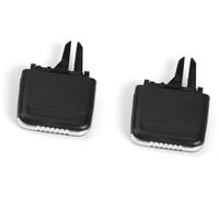 Qklyxr car vent mounting clip Center Console Grille Air Vent, for Cayenne 2010-2017 Car Front Dashboard Rear Conditioner Outlet A/C Conditioning Vents Tab Clip Pick(BLACK A Set 2PCS)