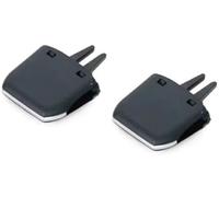 Qklyxr car vent mounting clip Middle Center Console Air Vent, for Vw, for Golf 7 7.5, for Mk7, for Mk7.5 2013-2018 2019 Car Rear Conditioner Outlet A/C Conditioning Vents(BLACK 2pcs)