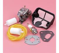 Qklyxr Carburetor Fuel Filter Line Hose Air Filter Gasket Kit, for Husqvarna, 136 137 142 141 36 41 Chainsaw Replace Part,for Zama, C1QW29E Chainsaw Fuel Hose