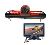Qklyxr CCD Car Brake Light Reverse Camera, for Citroen, JUMPER III, for Fiat, DUCATO X250, for Peugeot, BOXER IR Rear Backup Monitor Kit Car Electronics(808CL with 6608)