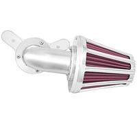Qklyxr Cylinder Ventilation Mesh Motorcycle Air Cleaner Filter Intake, for Harley Dyna Softail Touring Trike 2008-2017