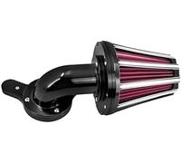 Qklyxr Cylinder Ventilation Mesh Motorcycle Air Cleaner Filter Intake, for Harley Dyna Softail Touring Trike 2008-2017