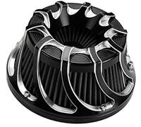 Qklyxr Cylinder Ventilation Mesh Motorcycle Air Filter Spin Cut Cleaner Intake, for Sportster 883 1200 48 72 Roadster 2004-2019
