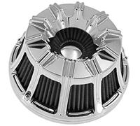 Qklyxr Cylinder Ventilation Mesh Motorcycle Air Filter Spin Cut Cleaner Intake, for Sportster 883 1200 48 72 Roadster 2004-2019