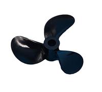 Qklyxr D28mm / 32mm Three Blades Paddle 3 Nylon Boat Propeller Positive Reverse Screw High Strength 3mm Prop Shaft Boat Propeller Replacement(PositiveD32mmFor3mm)
