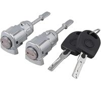 Qklyxr Door Catch Latch 2pcs ONT Left Right Door Lock Cylinder Key, for Vw, for Passat, B5 3b 96-05 3b0837167 3b0837168