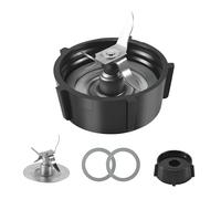 Qklyxr for Blender, Blade Assembly for Oster Osterizer, for 4 Point Fusion Blades Assembly with 2 Piece Rubber Seal Gasket 4961 Smoothie Maker Cutter