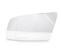 Qklyxr for BMW, 5 Series E60 E61 E63 E64 2003-2008 LeftRight Side Car Blue Heated Wide Angle Rearview Mirror Door Car Side Mirror Glass(BLACK White Left)