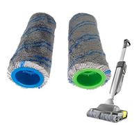 Qklyxr For Karcher, for Repl Roller Set BR 30/1 FC3 FC3D FC5 FC7 Pack Of 2 4.030-088.0 Dry And Wet Usage Mop Cloths Pad Floor Cleaning Robot Mop Pad