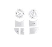 Qklyxr For Land, for Rover, for Discovery 5, for Range, for, For Sport For VogueButton Trim Stickers Steering Wheel Multifunction Control Switch(BLACK Style B Silver)