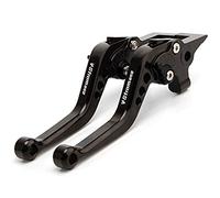 Qklyxr for Suzuki, for V-Strom 650 VSTROM DL 650 V-Strom 650XT 2011-2020, Motorcycles CNC Brake Clutch Levers Set Short Motorcycle Brake Lever(Black)