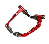 Qklyxr for Yamaha, for MT07 MT09 MT-10 MT-125 MT-03 MT-01 XSR Handlebar Grips Brake Clutch Levers Guard Protector& Hand Grips Bar End Cap Motorcycle Brake Lever(Red)