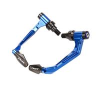 Qklyxr for Yamaha, TMAX 530 SX DX TMAX530 2017 2018 2019 2020 Handlebar Grips Brake Clutch Levers Guard Protector& Hand Grips Bar End Cap Motorcycle Brake Lever(Blue)