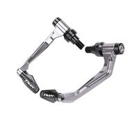 Qklyxr for Yamaha, TMAX 530 SX DX TMAX530 2017 2018 2019 2020 Handlebar Grips Brake Clutch Levers Guard Protector& Hand Grips Bar End Cap Motorcycle Brake Lever(Titanium)