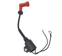 Qklyxr Ignition Coil With Rubber Cap Kit, for YAMAHA, Outboard 9.9HP 15HP 2 Stroke Marine Engine Ignition Coil Module