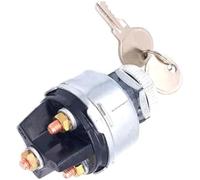 Qklyxr Ignition Switch with Key, 4 Position Universal 12v, for Car, Truck, Tractor, Trailer, for klift, and More, Acc/Off/IGN/Start Lawn Mower Ignition Switch Replacement
