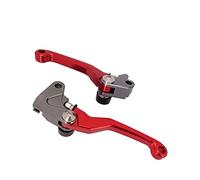 Qklyxr Motorcycle Pivot Brake Clutch Levers Set, for Beta, for RR 2T RR RS 4T X-Trainer 2015 2016 2017 250RR 300RR 350RR 390RR 400RR Motorcycle Brake Lever(Red)