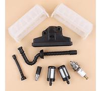 Qklyxr MS210 MS230 MS250 Air Filter Fuel Oil Hose Line Spark Plug Kit, for, MS210 MS230 MS250 MS 210 230 250 021 023 025 Chainsaw Spare Parts Chainsaw Fuel Hose