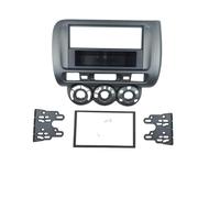 Qklyxr One Double Din Facia, for JAZZ, Radio DVD Stereo CD Panel Dash Mounting Installation Trim Fascia Kit Face Frame Bezel Car Stereo Fascia(Left wheel drive)