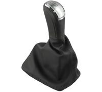 Qklyxr Specific Fit Shifter Head for Skoda for Fabia, for Mk1 Gear Shift Knob 2000 2008, A Refined Look and Comfortable Driving Experience(Black 5 Speed Silver)