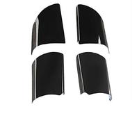 Qklyxr Stainless Steel Steering Wheel Decoration Trim Car Stickers, for Ford 2005-2011, for Focus 2 MK2, for KUGA, for C-MAX, Auto Accessories Car Steering Wheel Sticker Overlay(Black)