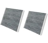 Qklyxr vehicle HVAC air filter Activated Carbon Cabin Filter Car Air, for Mazda Cx-9 2016-2023 Fiber Auto Filters 87139-0E040 87139-0R030 Cf12157 8713926010(BLACK 2pcs)
