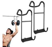 QKOQKO Dumbbell Spotter Hooks, Heavy Duty, Stainless Steel, 2-Pack, Holds Up to 250 Lbs, Ideal for Dumbbell Bench Press & Chest Workout