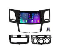 QKPFCVG Touch Screen Car Stereo Android Head Unit Double Din 9 Inch Radio for Toyota Fortuner Hilux 2004-2014 with Navigation Bluetooth DSP