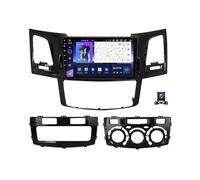 QKPFCVG Touch Screen Car Stereo Android Head Unit Double Din 9 Inch Radio for Toyota Fortuner Hilux 2004-2014 with Navigation Bluetooth DSP