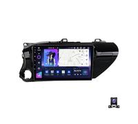 QKPFCVG Wireless Car Stereo for Toyota Hilux 2015-2020, Android FM/AM Radio with RDS/DSP/4G/USB/Carplay/Android Auto/Backup Camera