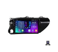 QKPFCVG Wireless Car Stereo for Toyota Hilux 2015-2020, Android FM/AM Radio with RDS/DSP/4G/USB/Carplay/Android Auto/Backup Camera