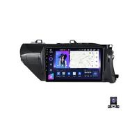 QKPFCVG Wireless Car Stereo for Toyota Hilux 2015-2020, Android FM/AM Radio with RDS/DSP/4G/USB/Carplay/Android Auto/Backup Camera