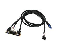 Qksky USB3.0+USB3.0+HD Audio Cable, Adapter with HDMI and 3.0 Ports for PC