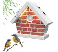 QKTYB Bird Sound Box with Motion Sensor and Light, 11 Nature Sounds Singing Bird Box, 3 Modes 4 Timers Ambient Sounds Machine for Toilet Bathroom Spa Relaxation