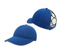 QKURT 1PCS Kids Girls Boys Baseball Cap, Children's Visors Quick-Drying Water-Repellent Sun Hat Outdoor Sun Shading Longer Brim Ponytail Hat Baseball Cap for 2-6 Years Baby Boys Girls Infant Blue