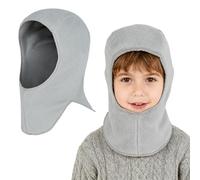 QKURT 1PCS Toddler Winter Warm Balaclava, Children Thermal Windproof Hat Warm Knit Cap Scarf Kids Solid Color Knitted Beanie Hat Snood Neck Warmer Winter Knitted Balaclava Beanie Aged 1-4