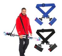 QKURT 2PCS Ski Strap, Adjustable Ski Shoulder Straps, Binding Straps & Boot Carrier Belts, Carrying Belts for Snowboard