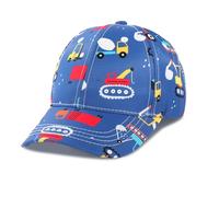 QKURT Boys Baseball Cap, UV Protection Adjustable Summer Sun Hat with Sea Animal Pirate Pattern for Kids Ages 3-8