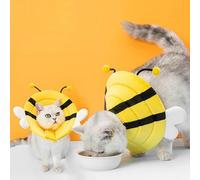 QKURT Cat Cone Collar Soft,Adjustable Pet Recovery Collar,Cute Protective Collars Neck of Shame,After Surgery,Injuries Anti Lick for Puppies,Small Dogs Cats and Kittens (L)