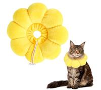 QKURT Cat Cone Collar Soft, Adjustable Pet Recovery Collar, Cute Sunflower Neck Cat Cones After Surgery, Prevent Licking Biting Protect Wounds for Puppies, Cats