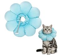 QKURT Cat Cone Collar Soft, Adjustable Pet Recovery Collar, Cute Sunflower Neck Cat Cones After Surgery, Prevent Licking Biting Protect Wounds for Puppies, Cats